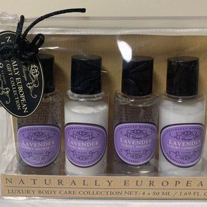 Naturally European Luxury Body Care Collection 4 x 1.69oz Lavender